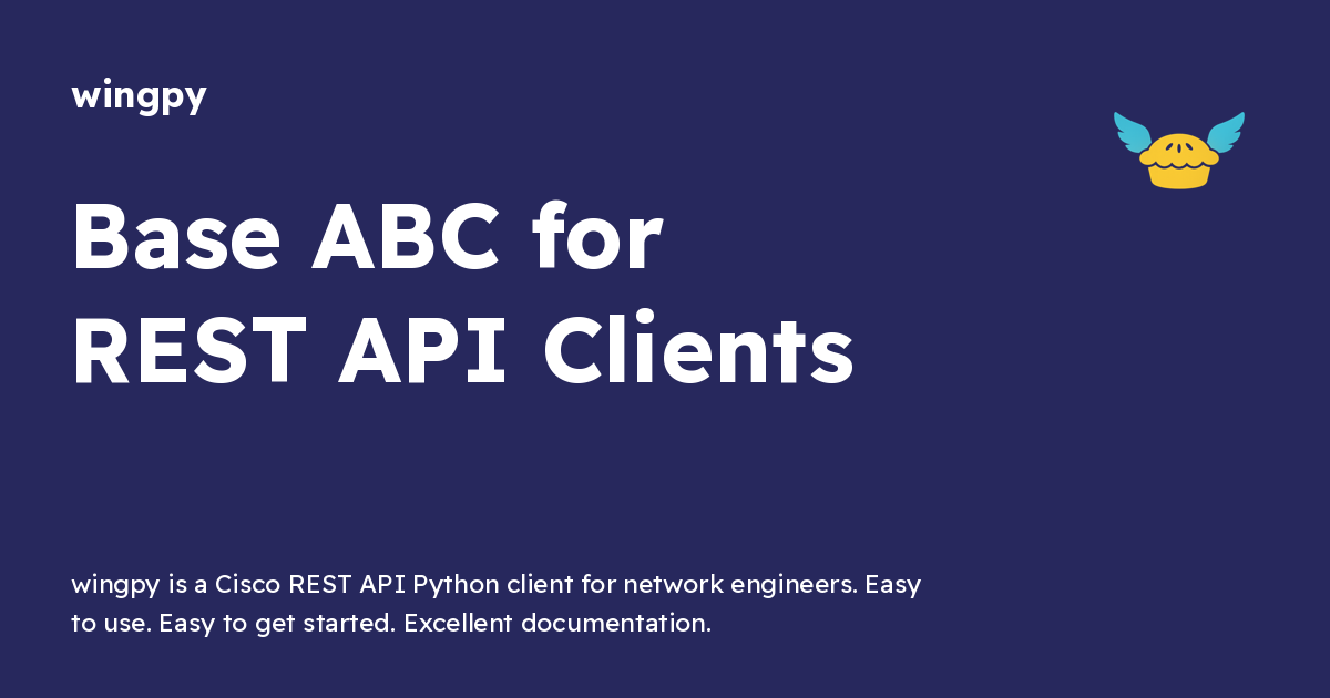 Base ABC for REST API Clients - wingpy