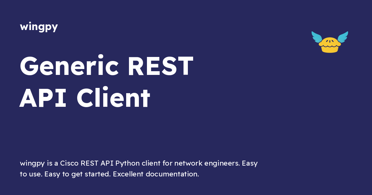 Generic REST API Client - wingpy